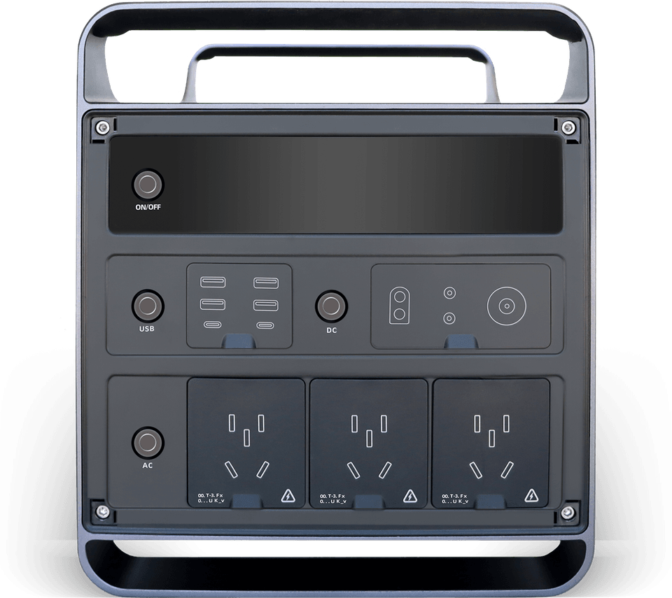 Station d'énergie portable Yilink M2000 vue de trois quarts