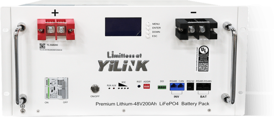 Batterie rack Yilink iPower S48200 vue de face
